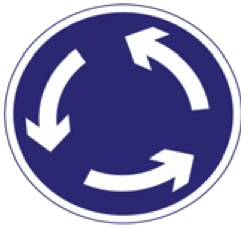 Kuwait sign 414: Roundabout